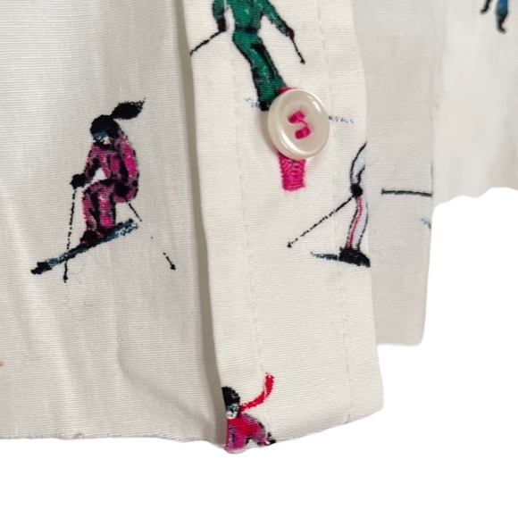 1901 Ski Button Down Modified to‎ Be Cropped Short Sleeve Button Down - Picture 5 of 7